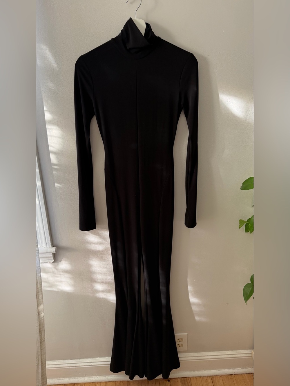 Norma Kamali Turtleneck Flared Jumpsuit - Picture 3 of 8